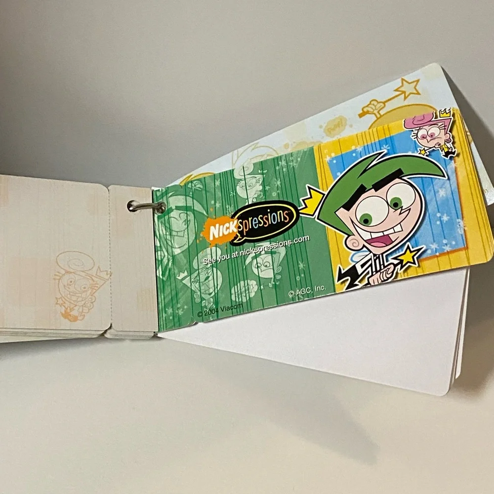 Nickelodeon Nickspressions Cards On The Run The Fairly Odd Parents Y2K Note Clip